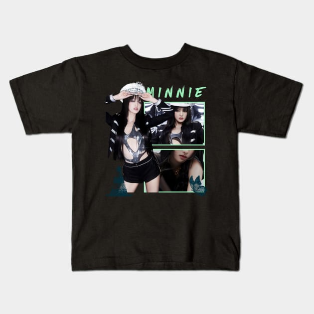 Minnie (G)i-dle TWO Kids T-Shirt by wennstore